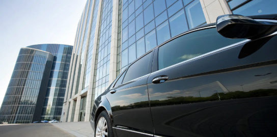 A parked commercial auto in a city, a key element in a commercial accident lawsuit.